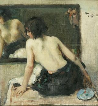 Girl at a Mirror