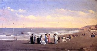 Elegant Figures on a Seashore