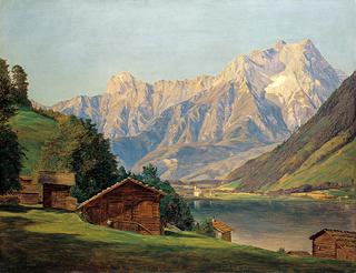 Lake Zell with the Steinernes Meer Range