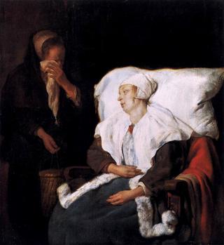 A Sick Woman and a Weeping Maidservant