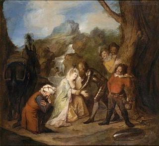 Story of Don Quixote - The Princess of Micomicon Petitions Don Quixote to Restore her to her Kingdom