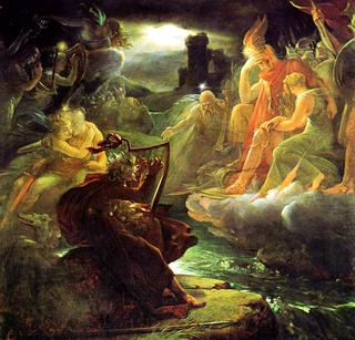 Ossian on the Bank of the Lora, Invoking the Gods to the Strains of a Harp (Malmaison)