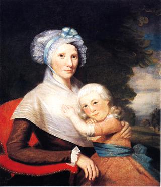 Martha Tennent Rogers (Mrs. David Rogers) and Her Son, probably Samuel Henry Rogers