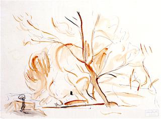 Trees with Human Figure (Langenargen)