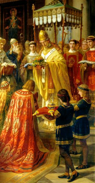 Coronation of Emperor Henry II in Rome (Detail)