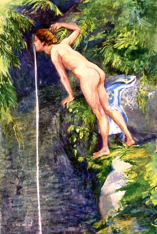 After the Bath - a Memory of the South Seas