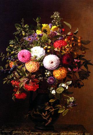 Still Life with Dahlias