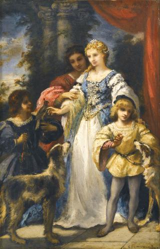 Family with Dogs