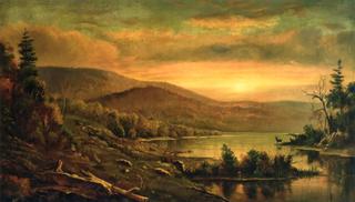 Sunset over a River