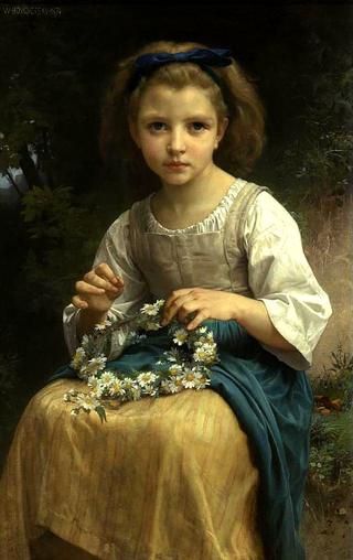 Child Braiding A Crown