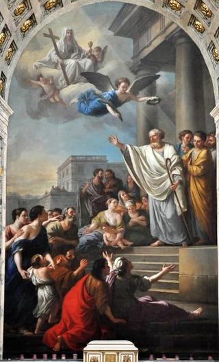 St Denis Preaching in France