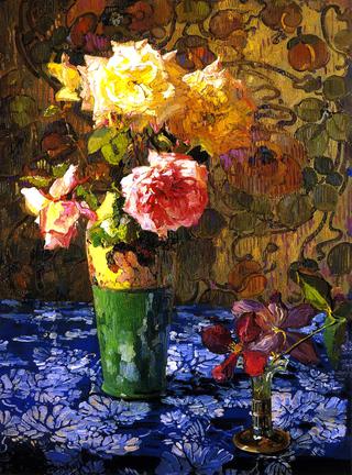 Roses in a aTall Glass
