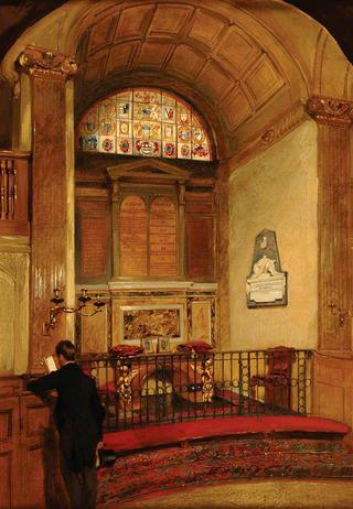 Interior of St Martin Outwich, London
