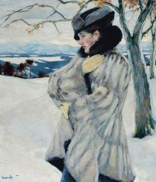 Girl with Fur Coat
