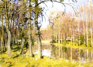 A Fisherman, Morning in Spring