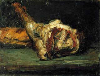 静物画-羊腿面包