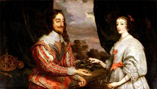 Charles I and Henrietta Maria with a Laurel Wreath
