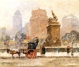 Winter along Central Park