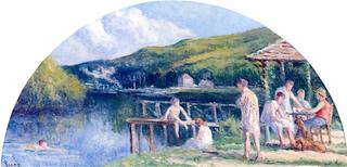 A Bar on the Banks of the Seine