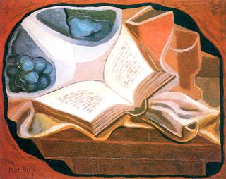 Book and Fruit Dish