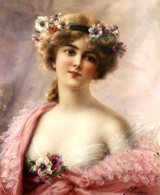 Young Girl with Anemones