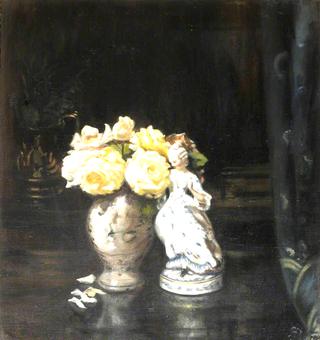 Meissen Figure Selling Roses