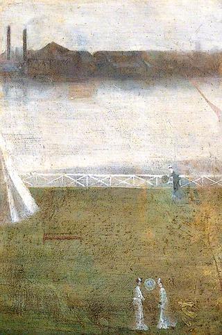 Japanese Figures on Chelsea Embankment