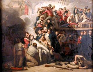 The Death of Nelson at the Battle of Trafalgar, 21 October 1805