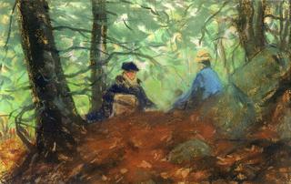 Two Girls in the Woods