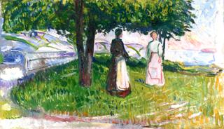 Two Women under a Tree