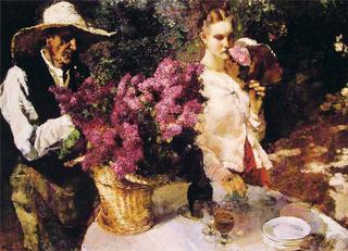 Lilacs in Bloom