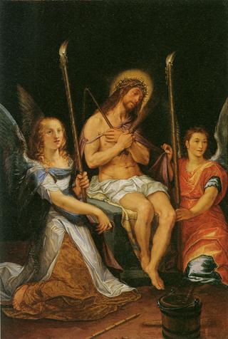 Christ on the Cold Stone with Two Angels