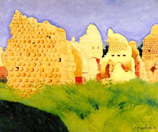 Ruins at Souain, Sunset
