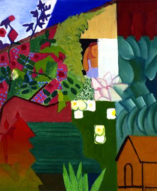 Garden with Dog House