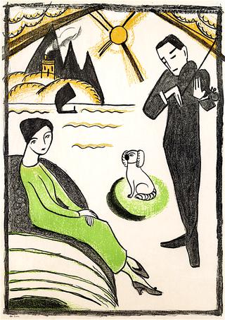 Poster Design for the Gabriele Münter exhibition in the Den Frie Udstilling in Copenhagen