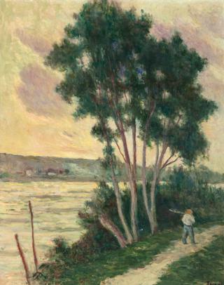 Sandrecourt, le chemin au bord de la rivière