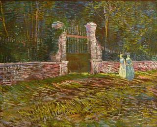 Entrance to the Park at Voyer-d'Argenson in Asnieres