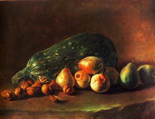 Still Life of Fruit and Nuts