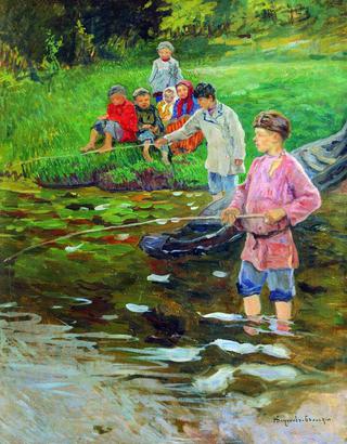 Children Fishing