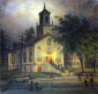 Lecture Night at the Baptist Church, Port Jefferson