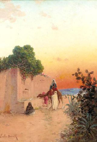 By the Well at Dusk
