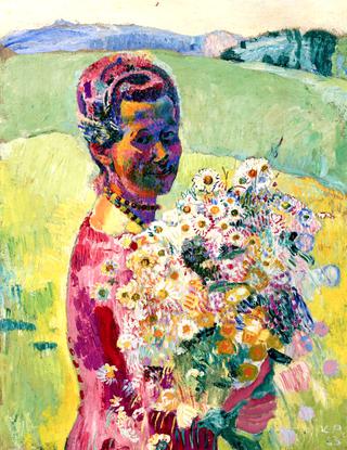 Lady with Flowers