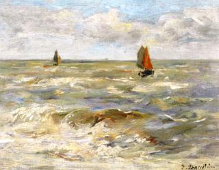 Sailboats on the Sea