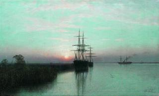 Ships at Sunset