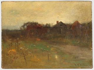 Sunset with Farmhouse