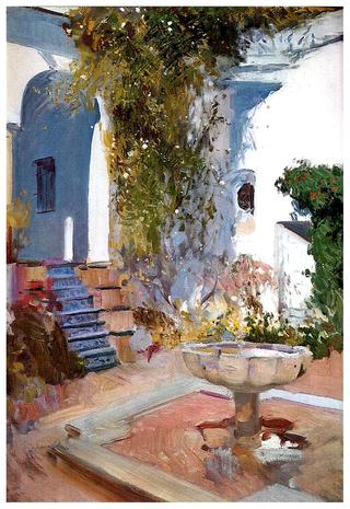 Fountain at the Alcazar in Sevilla