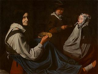 A Meal with a Woman and Two Children