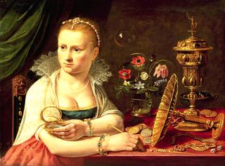 A Vanitas Portrait of a Lady
