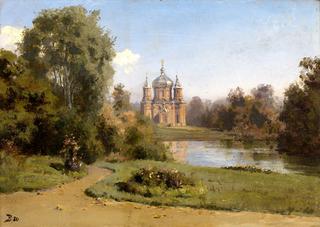 Church by a Lake
