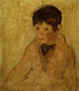 Bust of a Small Boy in a Red Coat